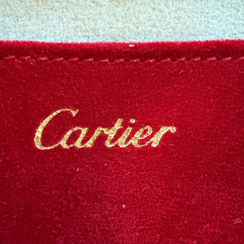 Cartier Red Velvet Travel Pouch